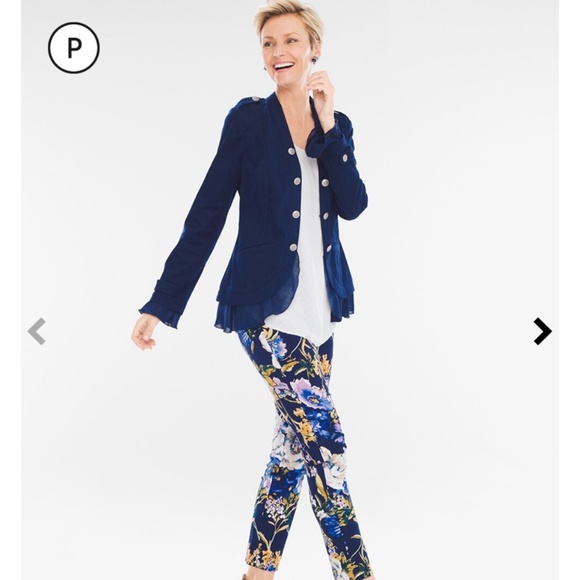 So Slimming Petite Brigitte Primavera‎  Floral slim  Ankle pants. Worn twice - Picture 3 of 8